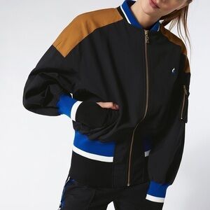P.E. Nation Center Court Varsity Jacket Womens Large New